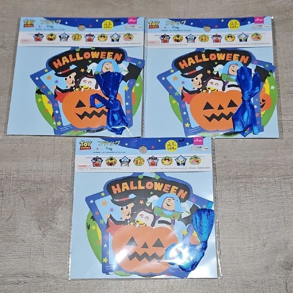 Daiso Halloween Toy Story Flag Party Decoration